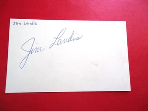 Jim Landis - Autograph on 3" X 5" Index Card - Chicago White Sox - Picture 1 of 1