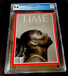 SERENA WILLIAMS RARE TIME MAGAZINE GOAT COVER 2022 USA TENNIS WTA CGC 9.4 - Picture 1 of 3
