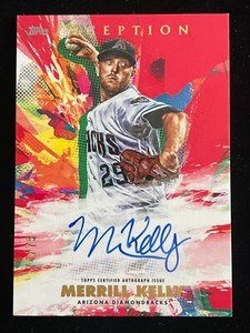 2020 Topps Inception Merrill Kelly Rookie Auto Red; SN#74/75 Diamondbacks
