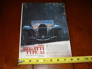 BUGATTI TYPE 55 ORIGINAL 1982 ARTICLE - Picture 1 of 12