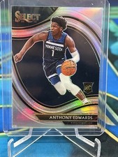 2020-21 Panini Select Basketball Anthony Edwards Rookie Silver Prizm #300 