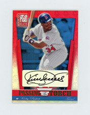 KIRBY PUCKETT MICHAEL CUDDYER 2002 Donruss Elite Passing The Torch Augo #11/50