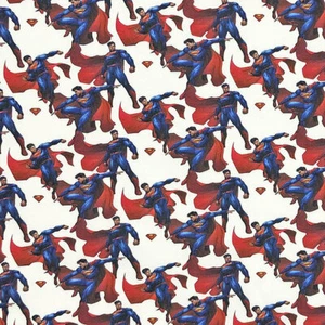 Superman Man of Steel -100% Craft Cotton Fabric Digitally Printed 54" 140cm Wide - Picture 1 of 3