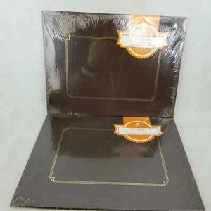 10 Pack Certificate Envelopes Diploma Cover Letter Sized Brown Gold Foil Border - Picture 1 of 12