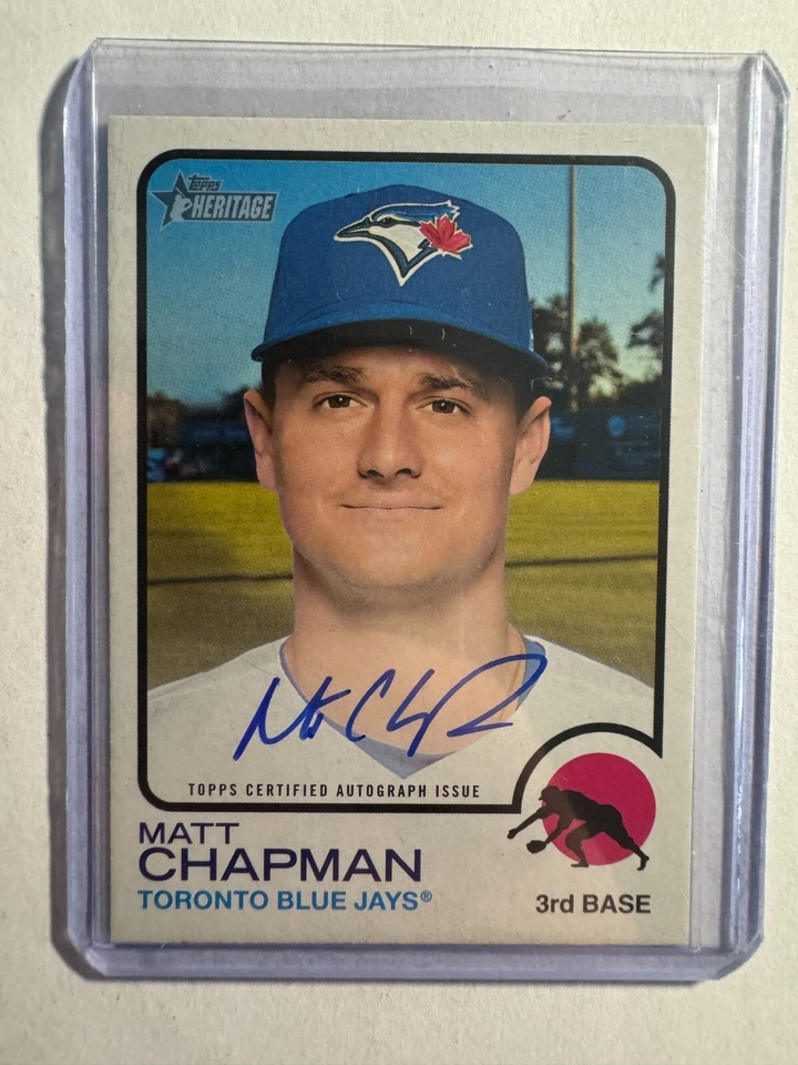 K234,668 - 2022 Topps Heritage Real One Autographs #ROAMC Matt Chapman Auto - Image 1 of 1