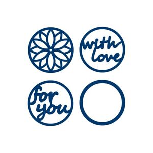 4 Tattered Lace Dies - With Love - For You - Circles - Cherished Centres Set NEW