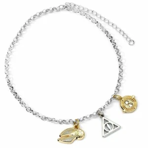 Harry Potter Placcato Argento Ciondolo Bracciale, Regalo di Compleanno Ufficiale - Foto 1 di 2