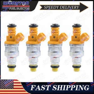 4x Inyectores de combustible de flujo coincidente actualización para Jeep Wrangler 1987-97 2,5 L 19 lb - Imagen 1 de 8