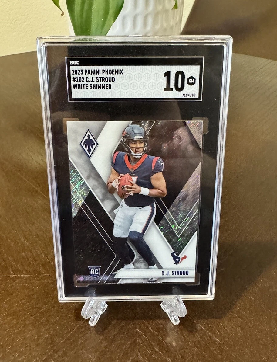 2023 Panini Phoenix CJ Stroud WHITE SHIMMER Rookie SSP #102 Texans RC ROTY🔥🔥
