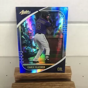 2021 Panini Absolute CHARLIE BLACKMON SPECTRUM BLUE PARALLEL #26 ROCKIES 100/149 - Picture 1 of 6