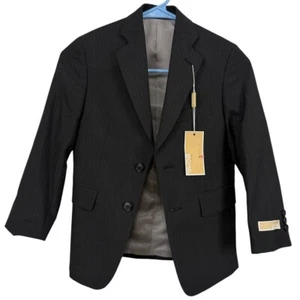 Michael Kors Boys Kids Pinstriped Suit Jacket Blazer Dressy Ring Bearer NWT sz 8 - Picture 1 of 16