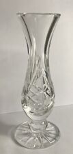 Stunning Hand Cut Webb Continental Imported Lead Crystal Vase (H14.7cm x W5.7cm)