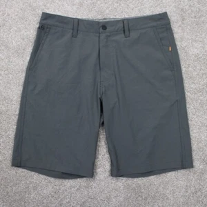 Quiksilver Waterman Shorts Mens 30 Gray Polyester Stretch Flat Front 10" inseam - Picture 1 of 13