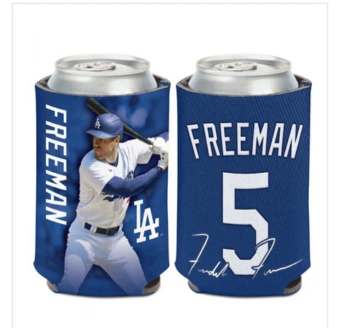 LOS ANGELES DODGERS CAN COOLER 12 OZ. FREDDIE FREEMAN MLB. 1 Piece Cover