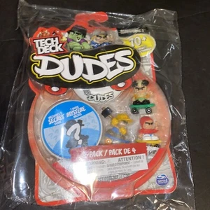 TECH DECK DUDES 4 Pack Includes Secret Figure Mini Skateboarders Series 1 - Picture 1 of 12