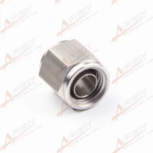 Universal AN-4 (AN4 7/16" UNF) 1/4" Hardline Tube Stainless Steel Nut & Sleeve - Bild 1 von 4