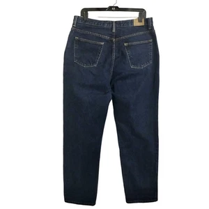 Evan Picone EP Jeans Womens Size 16 High Rise Darker Blue Straight Tapered Leg - Picture 1 of 8