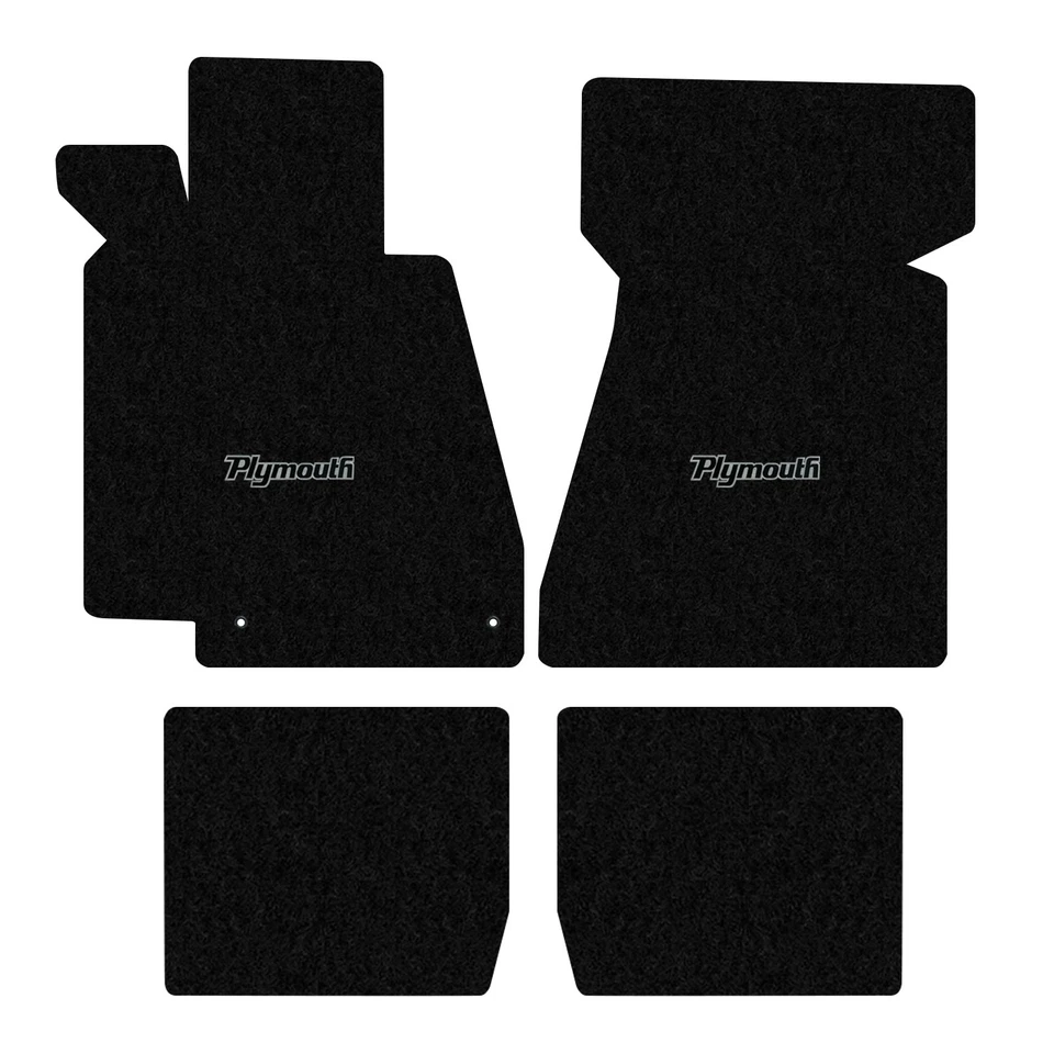 Lloyd Mats 4PC Set for 1965-1967 Plymouth Satellite, Black - Imagem 1 de 4
