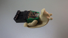 Lego STAR WARS Minifig Figure Gungan Soldier Green Episode 1 Mini-Figure 7115