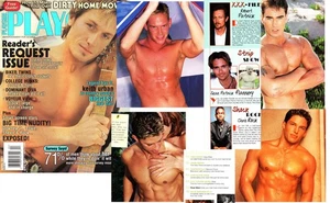 PLAYGIRL 4-01 KEITH URBAN NUDE! CELEBS FALCO TWINS! HUNKS RUTTER APRIL 2001 BRIA - Picture 1 of 2