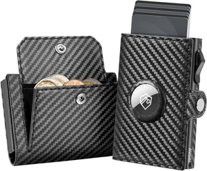 Portafoglio Uomo Airtag Porta Carte Di Credito Uomo Portacarte Portafoglio Slim  - Foto 1 di 12
