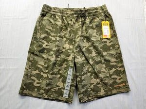 New Carhartt Boys Rugged Flex FORCE Camo Work Lightweight Shorts Sz XL 18/20 - Picture 1 of 14
