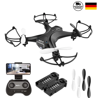 Mini Drohne mit HD Kamera FPV RC Drone mit 2 Akkus 2.4Ghz Ferngesteuerte Quad... - Bild 1 von 4