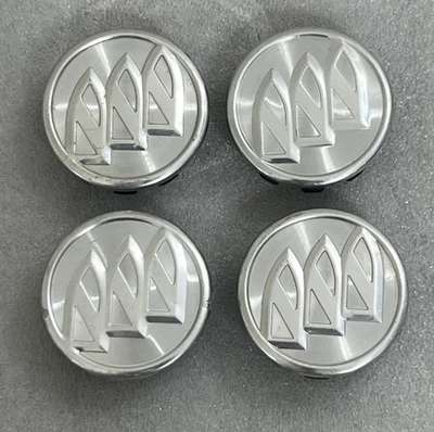 ПОДЛИННЫЕ центральные колпаки Buick шириной 2-1/8 дюйма (53 мм) спереди 9598392 с обработанной отделкой - Изображение 1 из 4