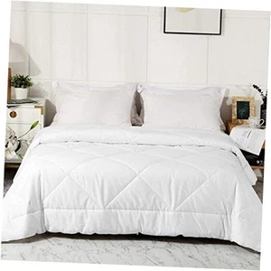 2025 Premium Upgraded Non-Vacuum Bed Quilt All Seasons 100% Cotton Filled - Picture 1 of 7