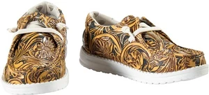 Twister scarpe casual bambina bambino floreale in rilievo marrone 443009208 - Foto 1 di 1