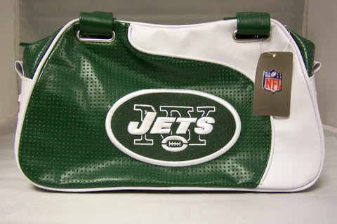 New York Jets Perf-ect Bowler Handbag Purse Tote Personal Organizer Cover