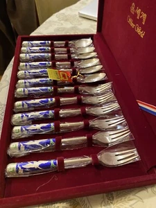 Fine Korean Silver Spoons And Forks Set; Genuine and Brand New - Picture 1 of 11