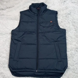 Hawke & Co. Vest Mens S Blue Puffer Gorpcore Pockets Outdoors Chore Work - Picture 1 of 10