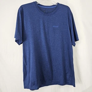 Marmot Men's Size XL Blue Heathered Active Wear T Shirt Short Sleeve - Picture 1 of 6