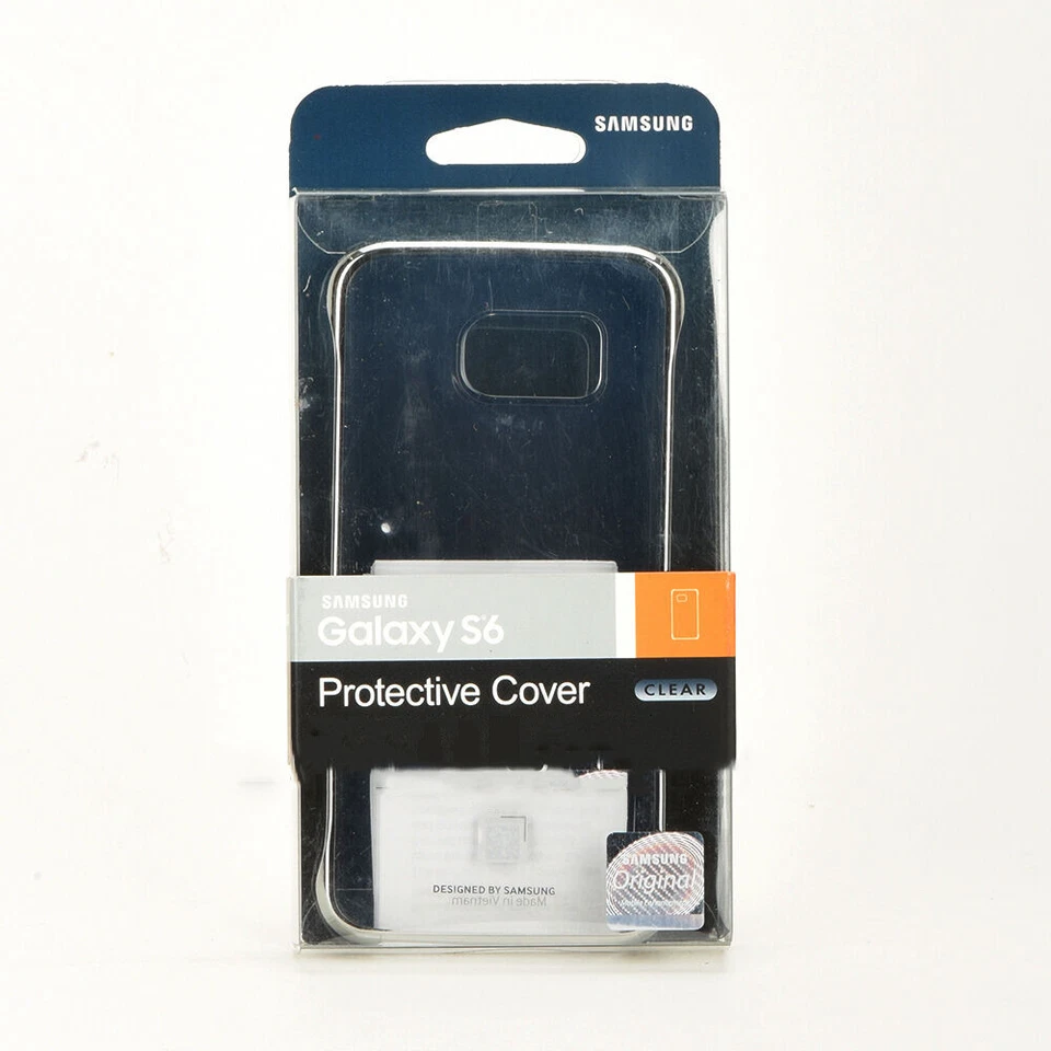 Funda protectora para Samsung Galaxy S6 con borde plateado - cristalina  Foto 1 de 3