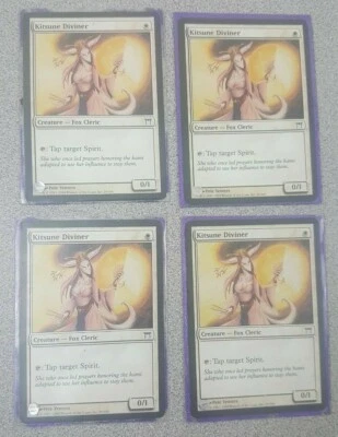 Magic The Gathering TCG Kitsune Diviner x4 LP - Image 1 of 3
