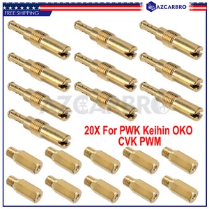 10 Carburetor Main Jet kit Slow Pilot Jet 10x For Honda CR500R CR80 CR80R CR80RB - Picture 1 of 5