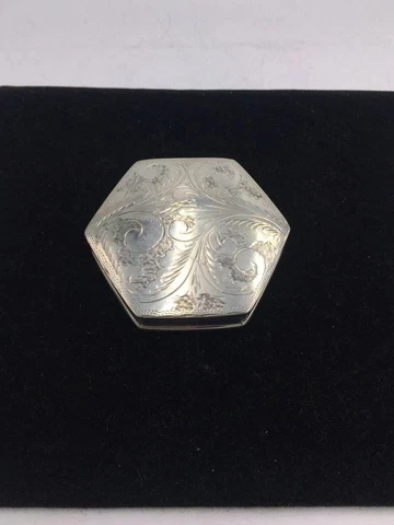 Sterling Silver Pill Box Cover