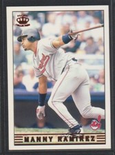 1999 PACIFIC CROWN COLLECTION RED FOIL RETAIL PARALLEL #88 MANNY RAMIREZ INDIANS