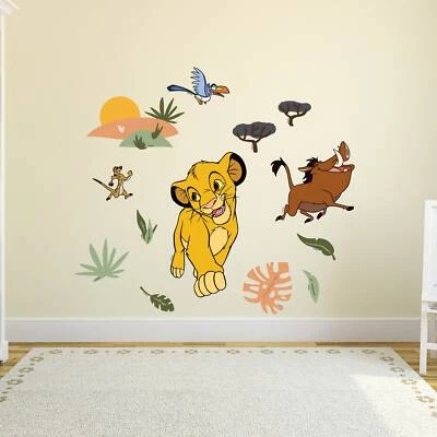 Lion King Wall Stickers Room Decorations Removable Repositionable Decal Home - Image 1 of 3