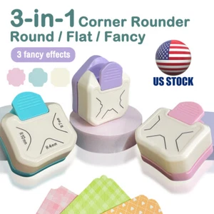 3 in 1 Corner Rounder Punch Paper Round Corner Trimmer Cutter For Card Photo US - Picture 1 of 20
