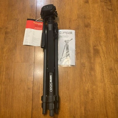 Sunpak 5858D Platinum Plus 58" Camera And Camcorder Tripod Aluminium New - Image 1 of 4
