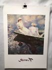 "Claude Monet ""Mädchen im Boot"" Lithographie Kunstdruck 19,5"" x 27,5"