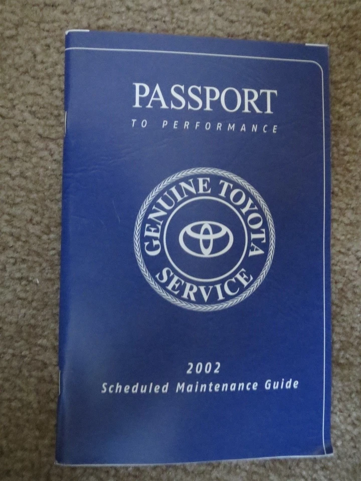 2002 TOYOTA SIENNA RAV4 4RUNNER PRIUS COROLLA MATRIX MAINTENANCE OWNERS MANUAL - Image 1 of 1