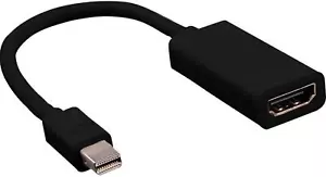 EWANTO 25cm Mini DisplayPort (m) auf HDMI (w) Adapterkabel Für Apple Produkte - Bild 1 von 7