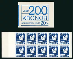 Sweden Booklet Facit H212:R:A - Flying Swans - Type 1 - Glossy Gum - Picture 1 of 1