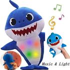 Blue Shark Sing and Light Cartoon Baby Shark Stuffed Toys Kids Plush Toys Gifts