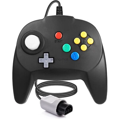 Mini N64 Wired Controllers Joystick Dual Z Button For Nintendo 64 Video Game - Image 1 of 4
