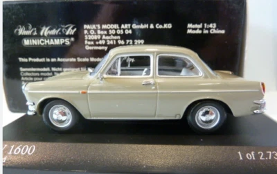 VW 1600  Seesand 1966  1/43   430055304 MINICHAMPS - Immagine 1 di 4