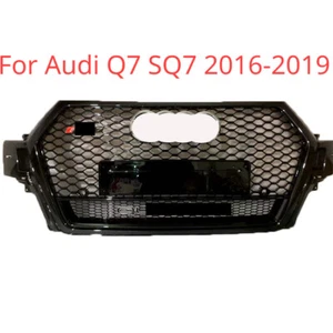 1Pcs Black Honeycomb Front bumper Grille For Audi Q7 SQ7 2016-2019 RSQ7 Style - Picture 1 of 5